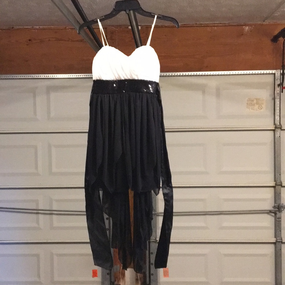 Black and white dress